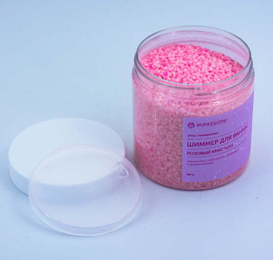 Bath shimmer "Pink crystal" MI PASSION, 600 ml