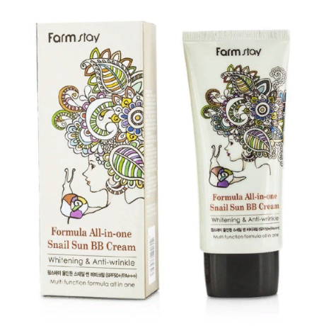 BB cream with snail extract FARMSTAY SPF50+ PA+++, 50 ml